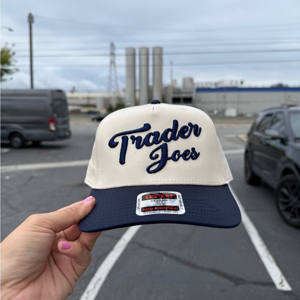 Trader Joe's Natural & Blue Baseball Cap